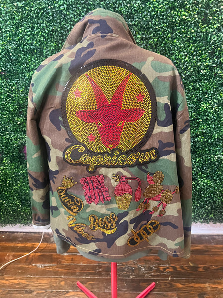 CAPRICORN LUX CAMOUFLAGE BLING Patchwork JACKET