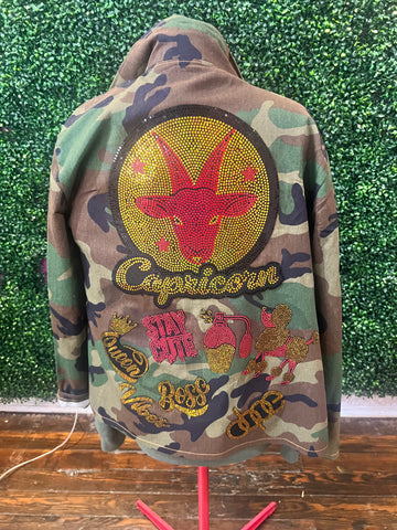 CAPRICORN LUX CAMOUFLAGE BLING Patchwork JACKET