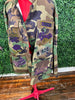 GOD DON’T PLAY ABOUT  ME CAMOUFLAGE BLING Patchwork JACKET