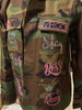 VIRGO LUX CAMOUFLAGE BLING Patchwork JACKET
