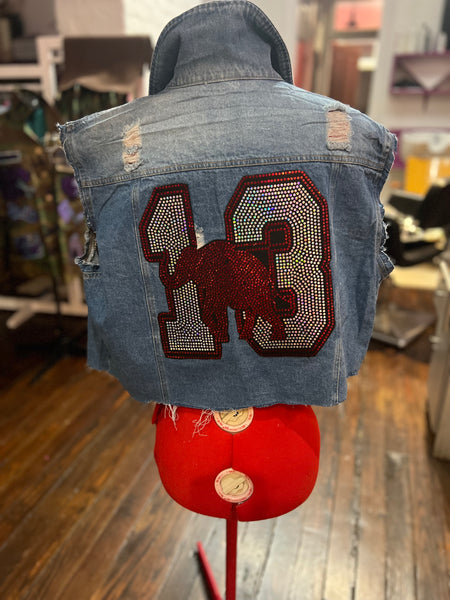 delta sigma theta jean jacket