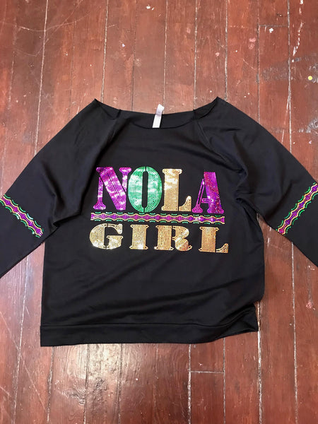 NOLA GIRL MARDI GRAS BLING
