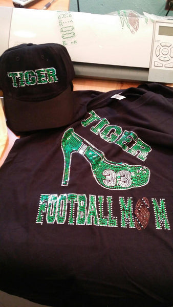 FOOTBALL MOM SHOE BLING