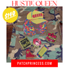 HUSTLE QUEEN CAMOUFLAGE BLING Patchwork JACKET
