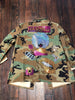 Hair Boss CAMOUFLAGE BLING Patchwork JACKET