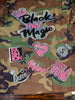 BLACK GIRL MAGIC CAMOUFLAGE BLING Patchwork JACKET