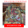 EDUCATOR CAMOUFLAGE BLING Patchwork JACKET