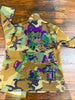 MARDI GRAS FLOAT CAMOUFLAGE BLING Patchwork JACKET