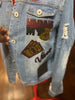 MINDING MY BAG DENIM BLING Patchwork JACKET