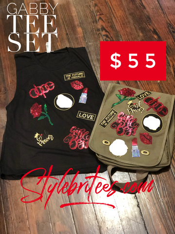 GABBY BAG & TSHIRT SET GABBY BAG & TSHIRT SET