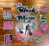 BLACK GIRL MAGIC CAMOUFLAGE BLING Patchwork JACKET