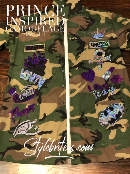 PRINCE CAMOUFLAGE BLING Patchwork VEST