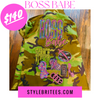 BOSS BABE CAMOUFLAGE BLING Patchwork JACKET