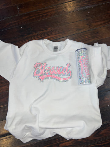 BLESSED Bling TEE & TUMBLER SET BLESSED Bling TEE & TUMBLER SET