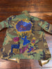 DRIP QUEEN CAMOUFLAGE BLING Patchwork JACKET