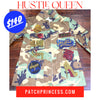 HUSTLE QUEEN CAMOUFLAGE BLING Patchwork JACKET