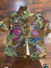 HAIR HUSTLER CAMOUFLAGE BLING Patchwork JACKET