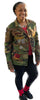 BARTENDER CAMOUFLAGE BLING Patchwork JACKET