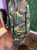 Miss NOLA Gras CAMOUFLAGE TRENCH JACKET