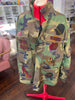 LIBRA BAE CAMOUFLAGE BLING Patchwork JACKET