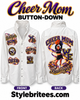CHEER MOM Button Down