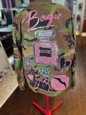 Bougie Camouflage  Patchwork Jacket