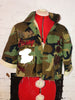 LIBRA Fist  CAMOUFLAGE BLING Patchwork JACKET