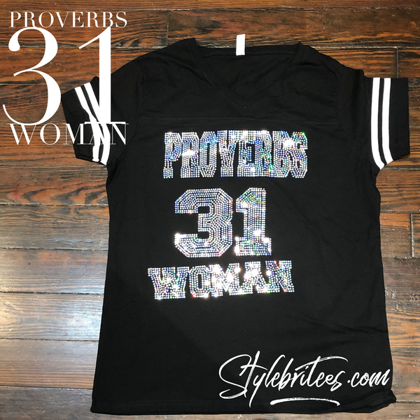 PROVERBS 31 Woman Bling Jersey