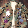 Hair Boss CAMOUFLAGE BLING Patchwork JACKET