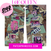 LOC QUEEN CAMOUFLAGE BLING Patchwork JACKET