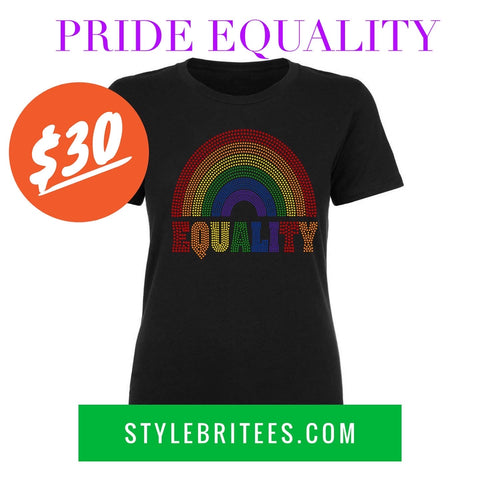 PRIDE EQUALITY BLING T-SHIRT