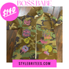 BOSS BABE CAMOUFLAGE BLING Patchwork JACKET
