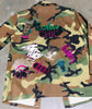 Barber Chic CAMOUFLAGE BLING Patchwork JACKET